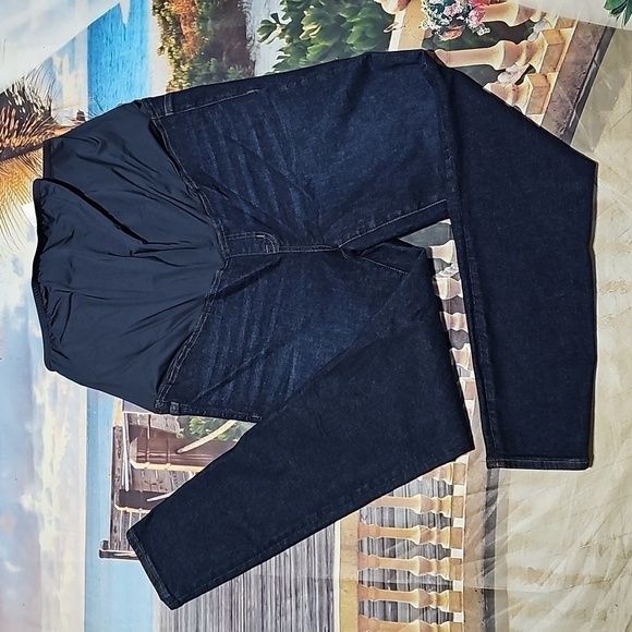 Madewell Maternity Plus Size Skinny Jeans Size 33 NWT - Picture 2 of 6